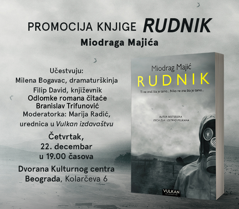 Promocija knjige „Rudnik“ proslavljenog autora Miodraga Majića
