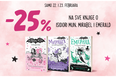 Popust na sve knjige o Isidori Mun, Mirabel i Emerald - 25%